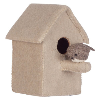 Vogelhuisje van vilt