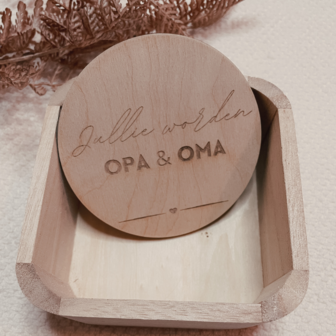 Aankondiging - opa en oma