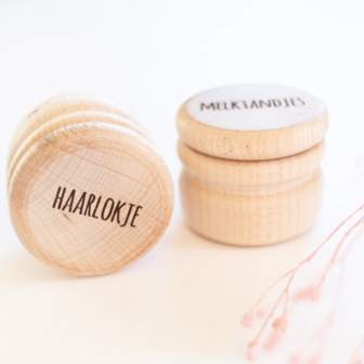 Bewaardoosje Melktandjes en Haarlokje