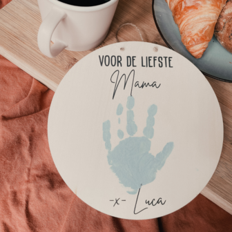 Houten bordje - Voor de liefste mama