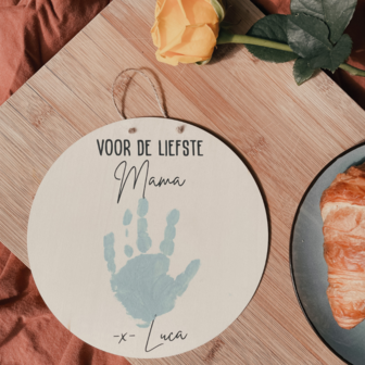 Houten bordje - Voor de liefste mama