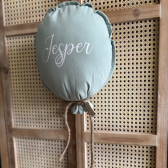 Stoffen ballon met naam