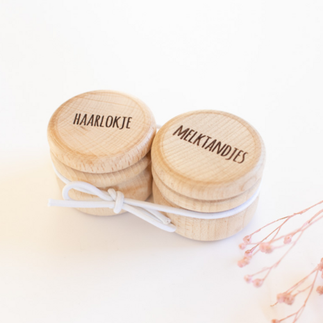 Bewaardoosje Melktandjes en Haarlokje