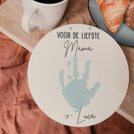 Houten bordje - Voor de liefste mama