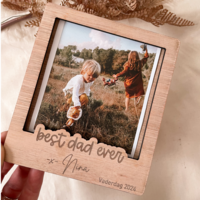 Houten fotolijstje vaderdag